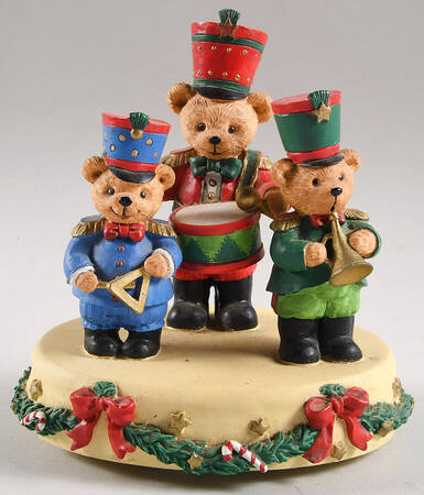 Music Boxes Christmas Teddy Bears - Boxed