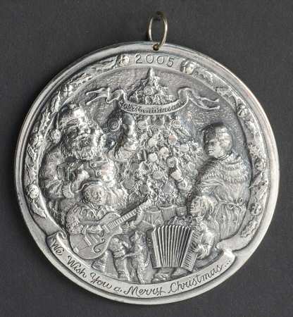 Sculpture Workshop Sterling Wish You A Merry Christmas - Boxed