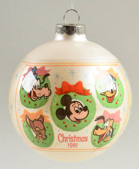 Disney Mickey Ball Ornament 1981 - Boxed