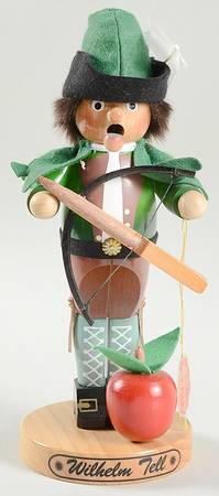 Incense Smoker-Burner Figurines Wilhelm Tell - Boxed