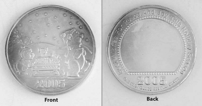 Annual Christmas Coin by Silvertowne