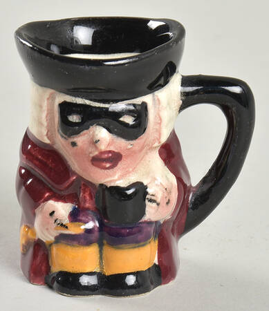 Character Toby Jug Masked Man Red Coat-Mini - No Box