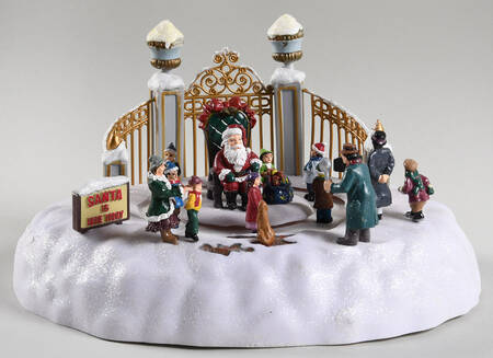 Village Collection Taking Pictures With Santa - Boxed