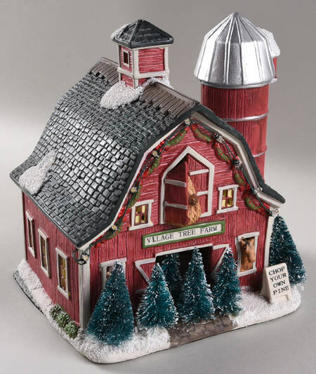 Village Collection Tree Farm Barn - Boxed