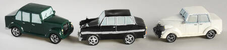 Village Collection Set Of Three Cars - Boxed