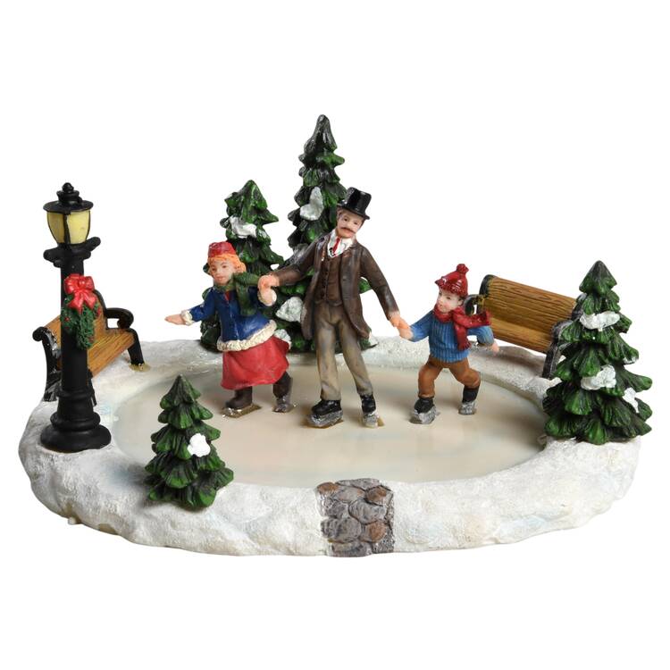 Village Collection Holiday Skating Pond - Boxed