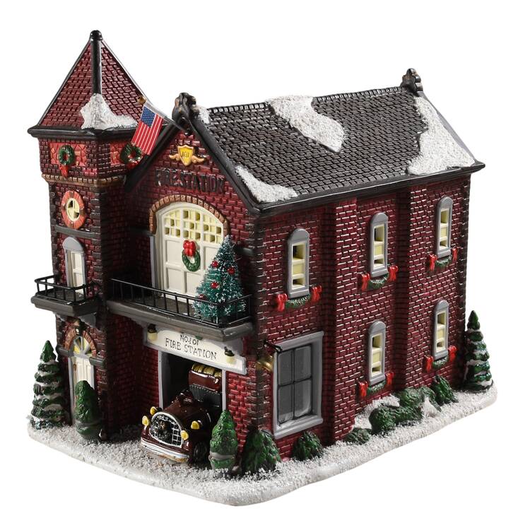 Village Collection Fire Station - Boxed