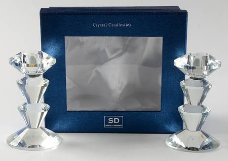 Simon Designs Giftware Candlestick 4"-Pair - With Box