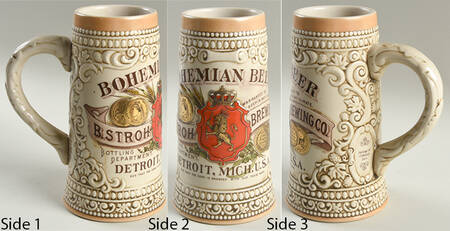 Stroh's Heritage Series Steins 1987-Bohemian Beer - No Box