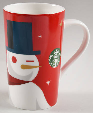 Starbucks Mugs Snowman Winking - No Box