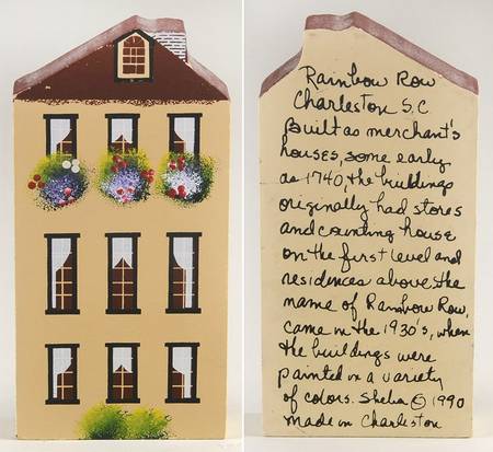 Rainbow Row Tan House - No Box