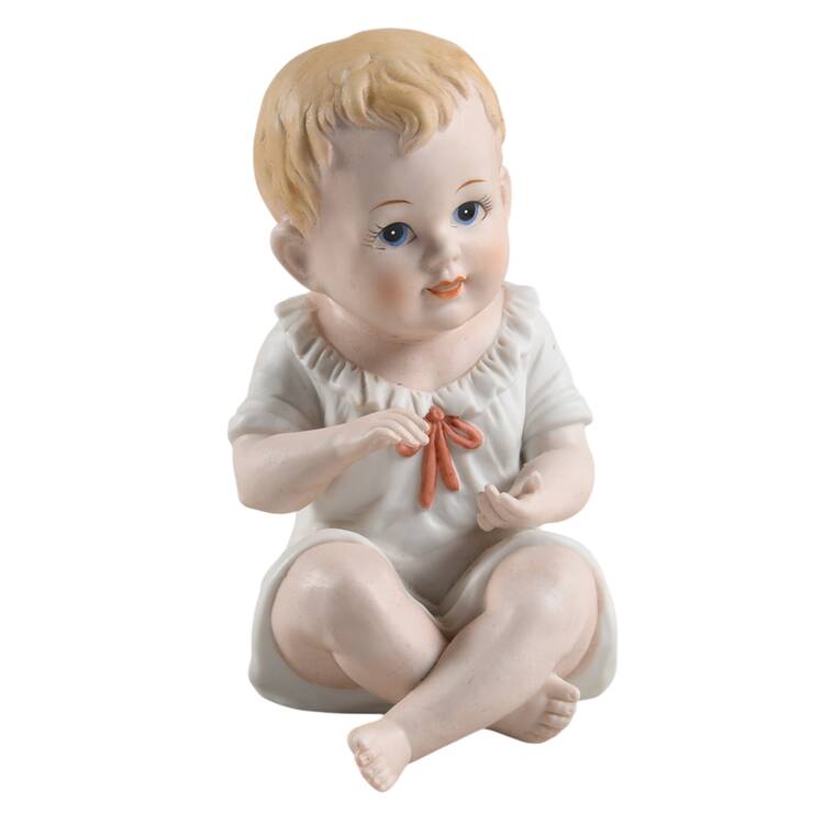Piano Babies Baby Sitting With Pink Bow - No Box