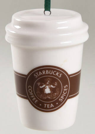 To Go Cup Ornaments White To Go Cup 1971 Logo - No Box