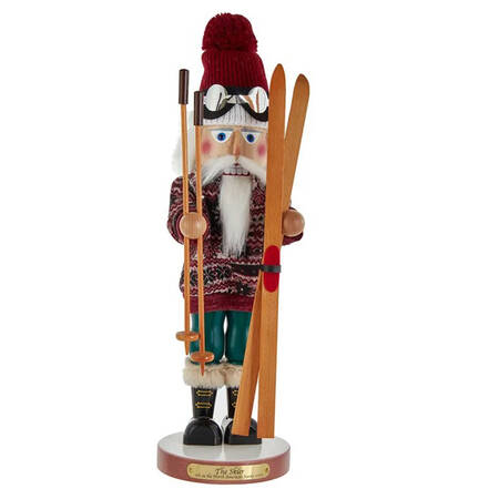 North American Santa Series Skier Santa - Boxed