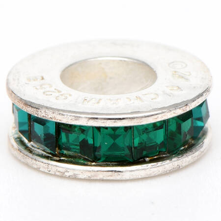 Sterling Chamilia Charms & Beads Flicker Bead - Emerald - No Box