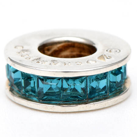 Sterling Chamilia Charms & Beads Flicker Bead - Aquamarine - No Box
