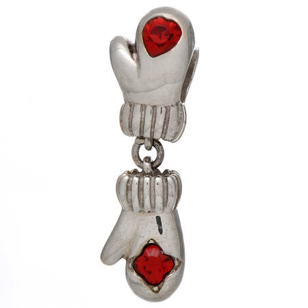 Sterling Chamilia Charms & Beads Winter Mittens Bead Charm - No Box