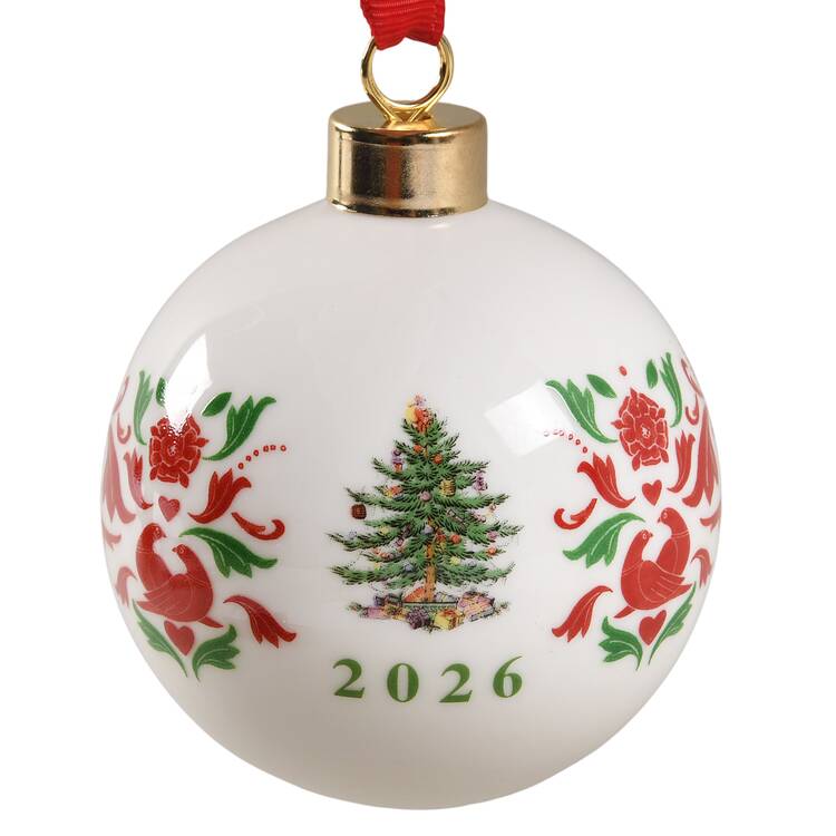 Christmas Tree Annual Bauble 2026 Dated Bauble - Wtih Box Bx2026