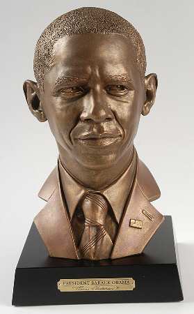 Ebony Visions President Barack Obama Bust- Pres. Ed. - Boxed