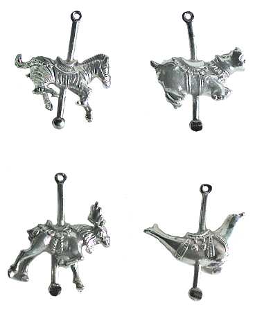 Carousel Ornaments Carousel Animals - Boxed Set Of 4 - Boxed