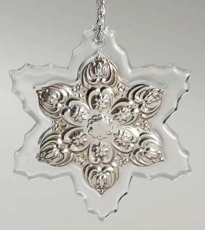 Towle Christmas Ornament Old Master-Sterling & Crystal - Boxed