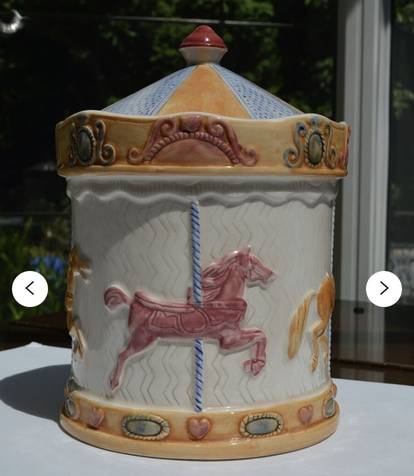Treasure Craft Cookie Jar Merry-Go-Round - Boxed
