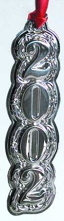 Millennium-Ornament "2002" Numbers - Boxed