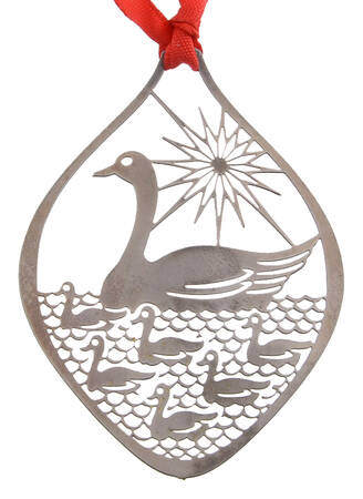 Twelve Days of Christmas-Pierced Seven Swans A Swimming - Boxed