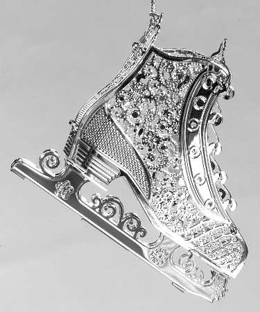 Filigree Christmas Ornament Ice Skate - Boxed
