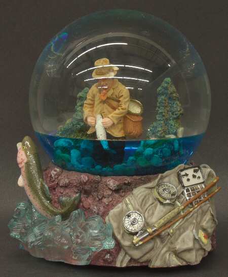 Three Jays Musical Waterglobe Old Man River - Boxed