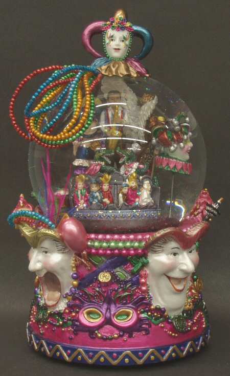 Three Jays Musical Waterglobe Masquerade - Boxed