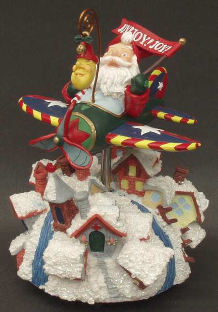 Three Jays Musical Waterglobe Happy Christmas - Boxed