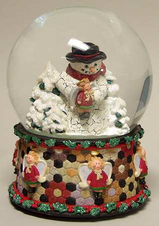 Three Jays Musical Waterglobe Chestnuts Roasting - With Box