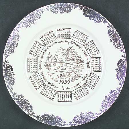 Calendar Plate by Taylor, Smith &amp; Taylor (Ts&amp;T)