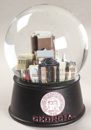 College Campus Snowglobe University Of Georgia - Boxed