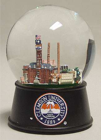 College Campus Snowglobe Clemson University - Boxed