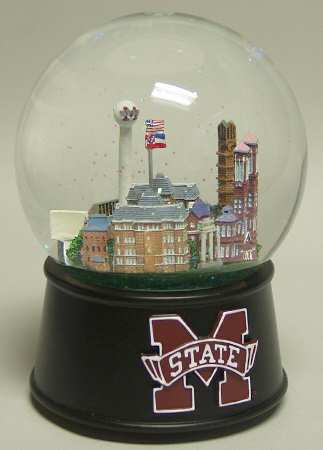 College Campus Snowglobe Mississippi State University - Boxed