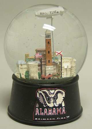 College Campus Snowglobe University Of Alabama - Boxed