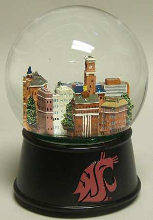 College Campus Snowglobe Washington State University - Boxed