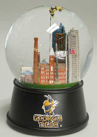 College Campus Snowglobe Georgia Tech - Boxed