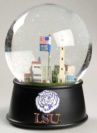 College Campus Snowglobe Louisiana State University - With Box