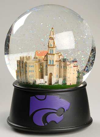 College Campus Snowglobe Kansas State University - Boxed