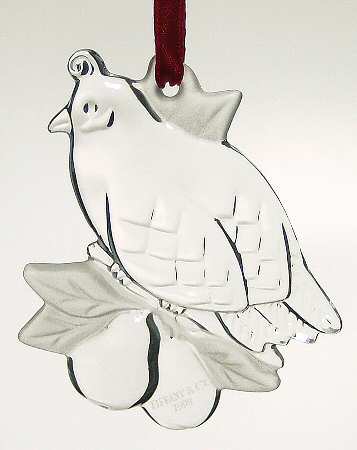 Tiffany & Co Crystal Ornament Partridge - No Box