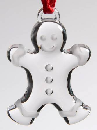 Tiffany & Co Crystal Ornament Gingerbread Man-Mini - Boxed