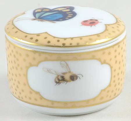 Tiffany & Co China Giftware Round Butterfly Box-Yellow - Boxed
