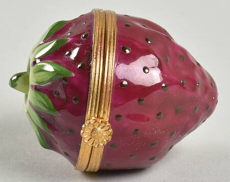 Tiffany & Co China Giftware Strawberry Limoge Box - Boxed
