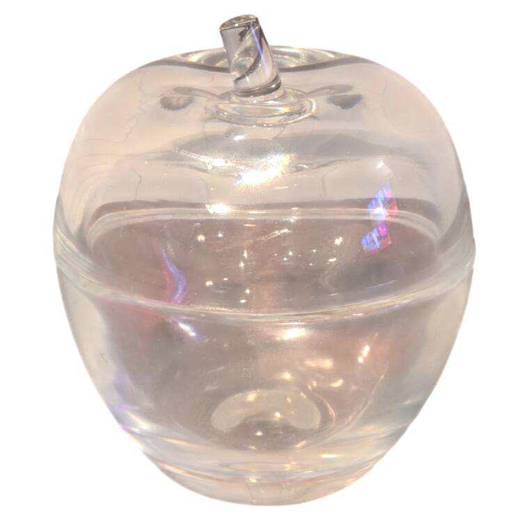 Tiffany & Co Crystal Giftware Apple Box-Clear - Boxed