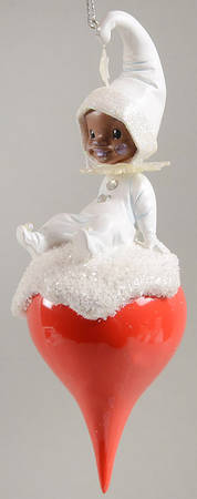 Flakeling Tales Sittin' Pretty-Red Ornament - Boxed