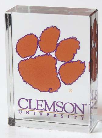 Collegiate Paperweights Clemson University - Boxed