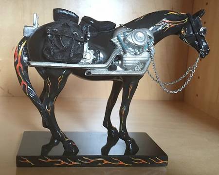 Trail of Painted Ponies Motorcycle Mustang - Boxed